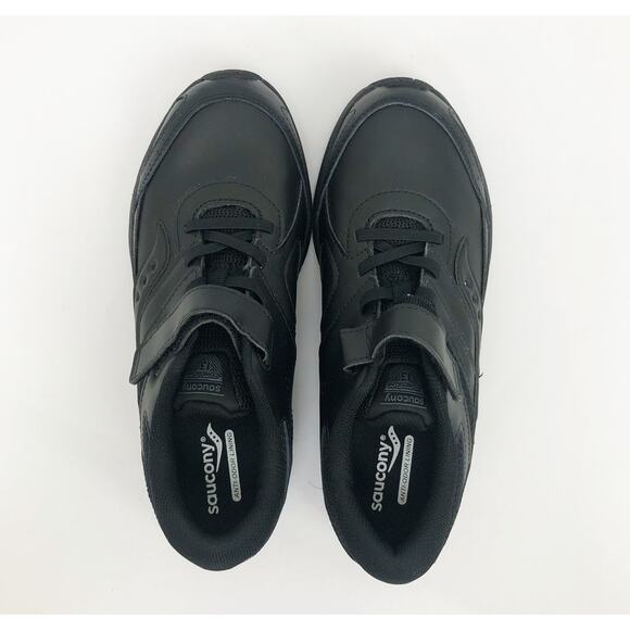 Saucony Boys Mens Cohesion 13 Athletic Shoes 6.5 Black AC Closure Non Slip NWOB - Picture 7 of 10